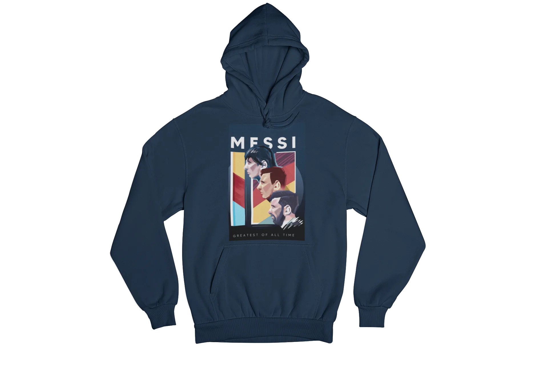 Leo Messi Hoodie showing some iconic images related to the football player